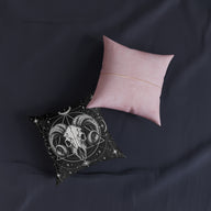 Ram Horned Skull Gothic Geometric Cushion | Decorative Sofa Pillow