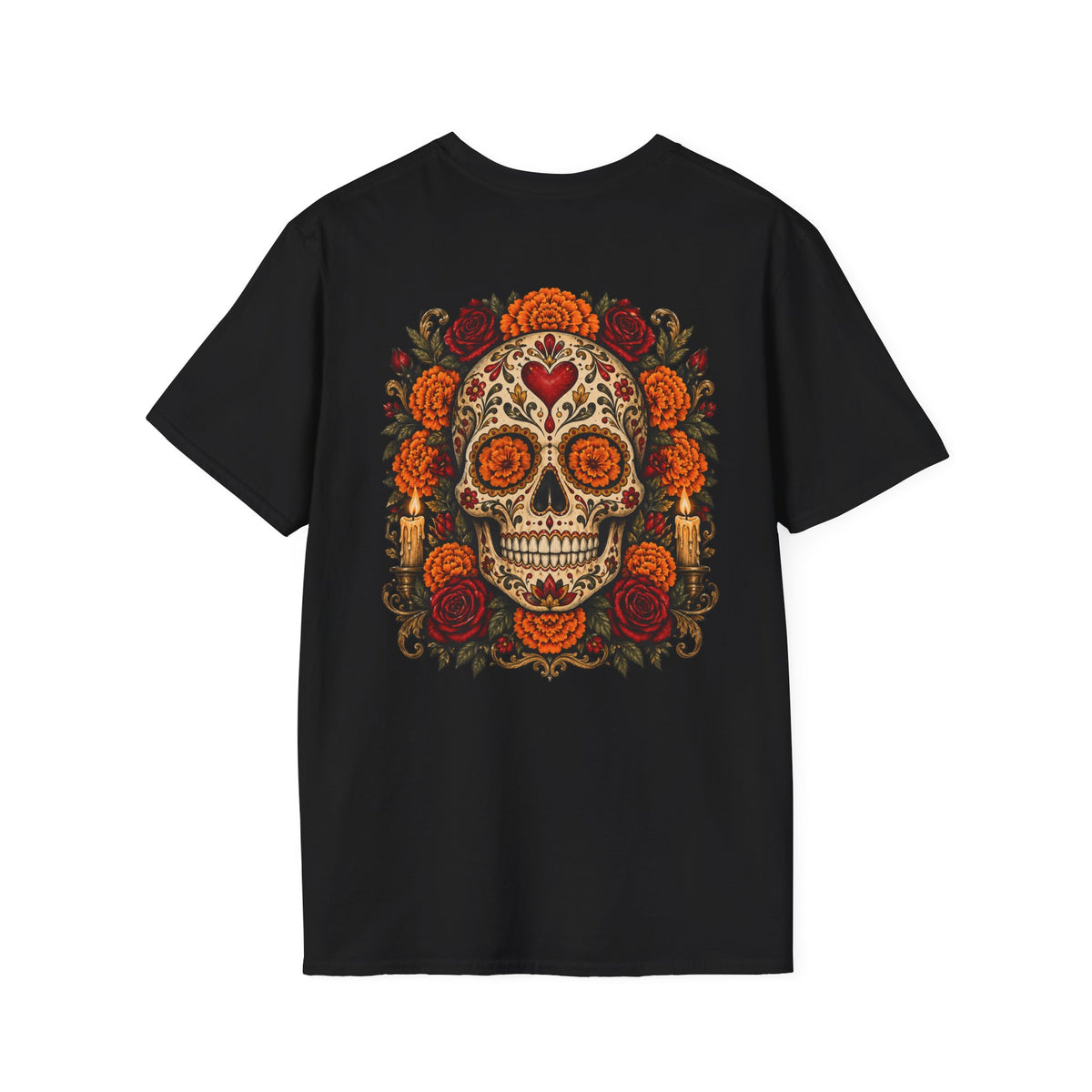 Sugar Skull | Day of the Dead | Floral Skull Graphic Tee