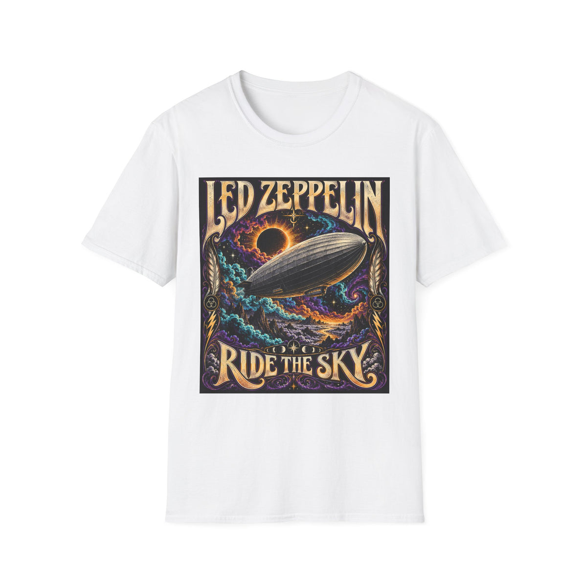 Led Zeppelin "Ride the Sky" Graphic T‑Shirt — Classic Rock Band Tee