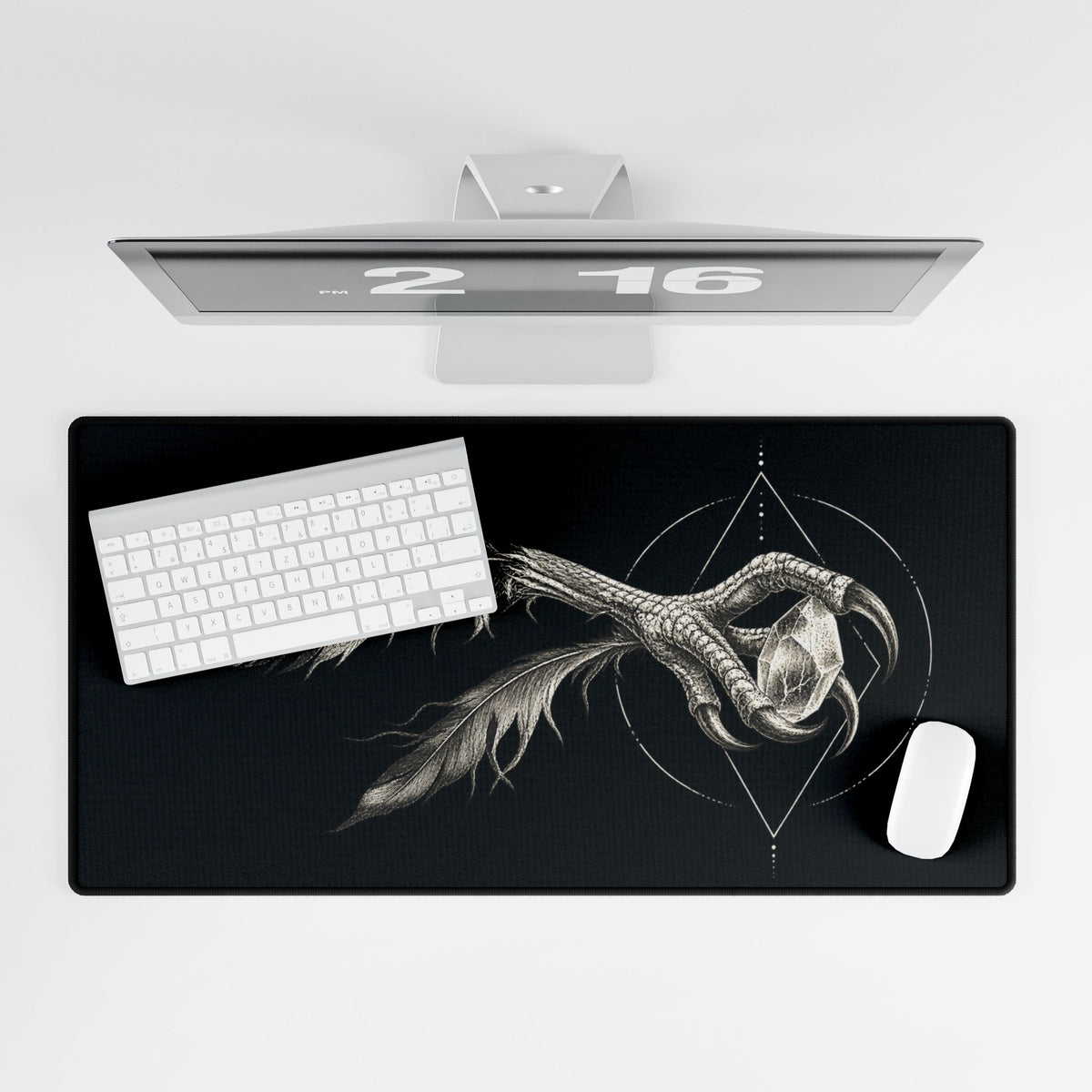 Gothic Raven Claw | Dark Feathers Gaming Mouse Pad