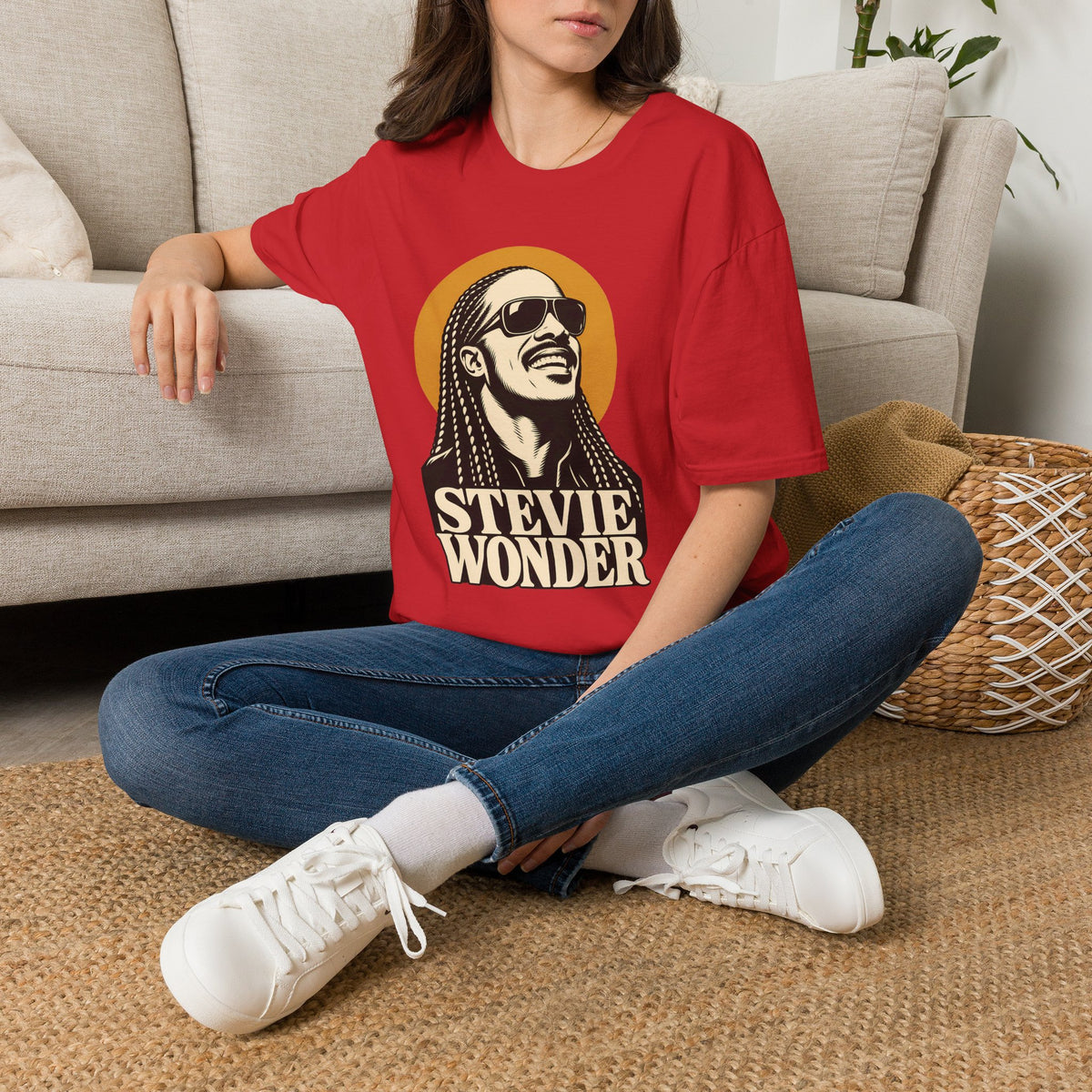 Stevie Wonder Graphic T-Shirt - Retro Soul Music Tee