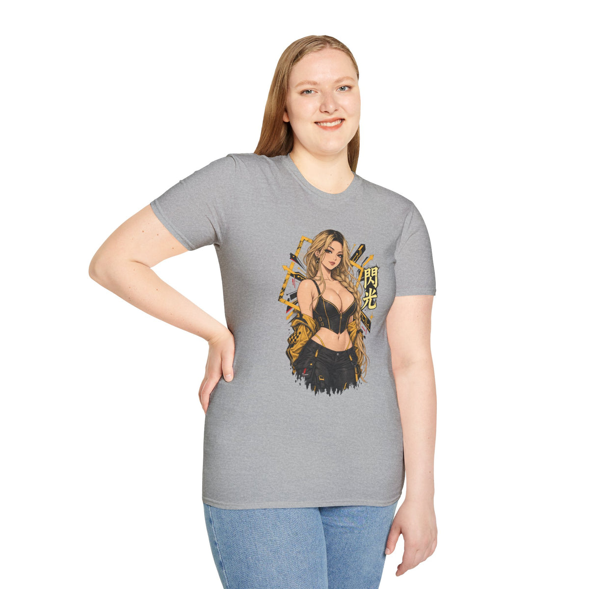 Sunny | Sexy Pin Up Golden Samurai Hot Girl T-Shirt