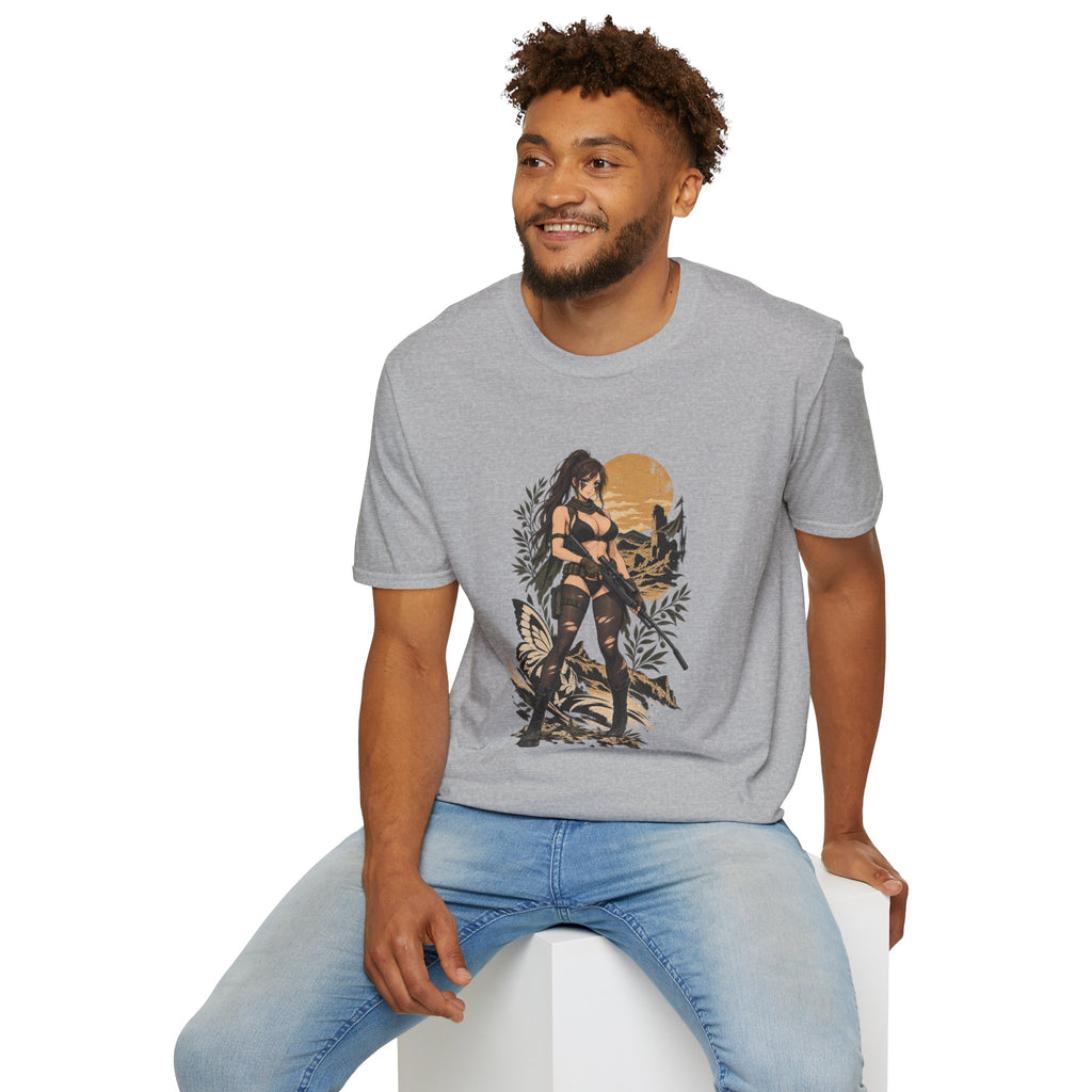 Quiet | Metal Gear | Sexy Sniper Pin up Fantasy Warrior Woman T-Shirt