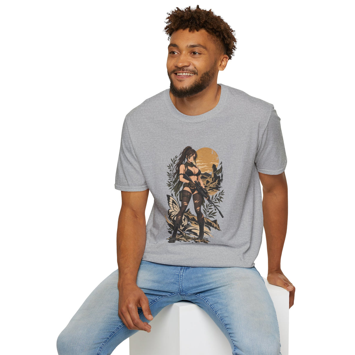 Quiet | Metal Gear | Sexy Sniper Pin up Fantasy Warrior Woman T-Shirt