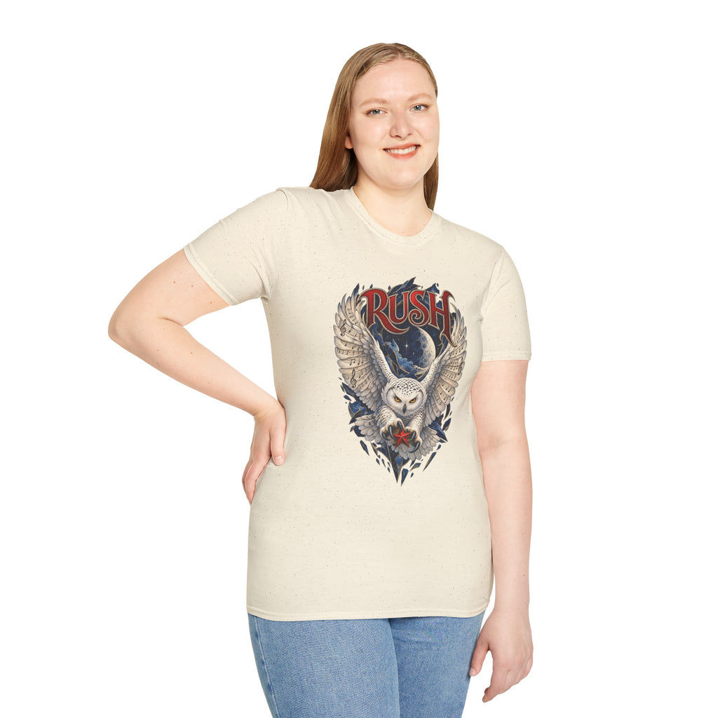 Rush | Fly by Night | Prog Rock | Owl Band Graphic T-Shirt