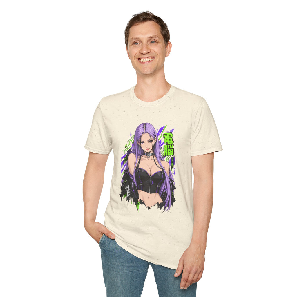 Violet | Anime Cyber Sexy Pin Up Girl T-Shirt