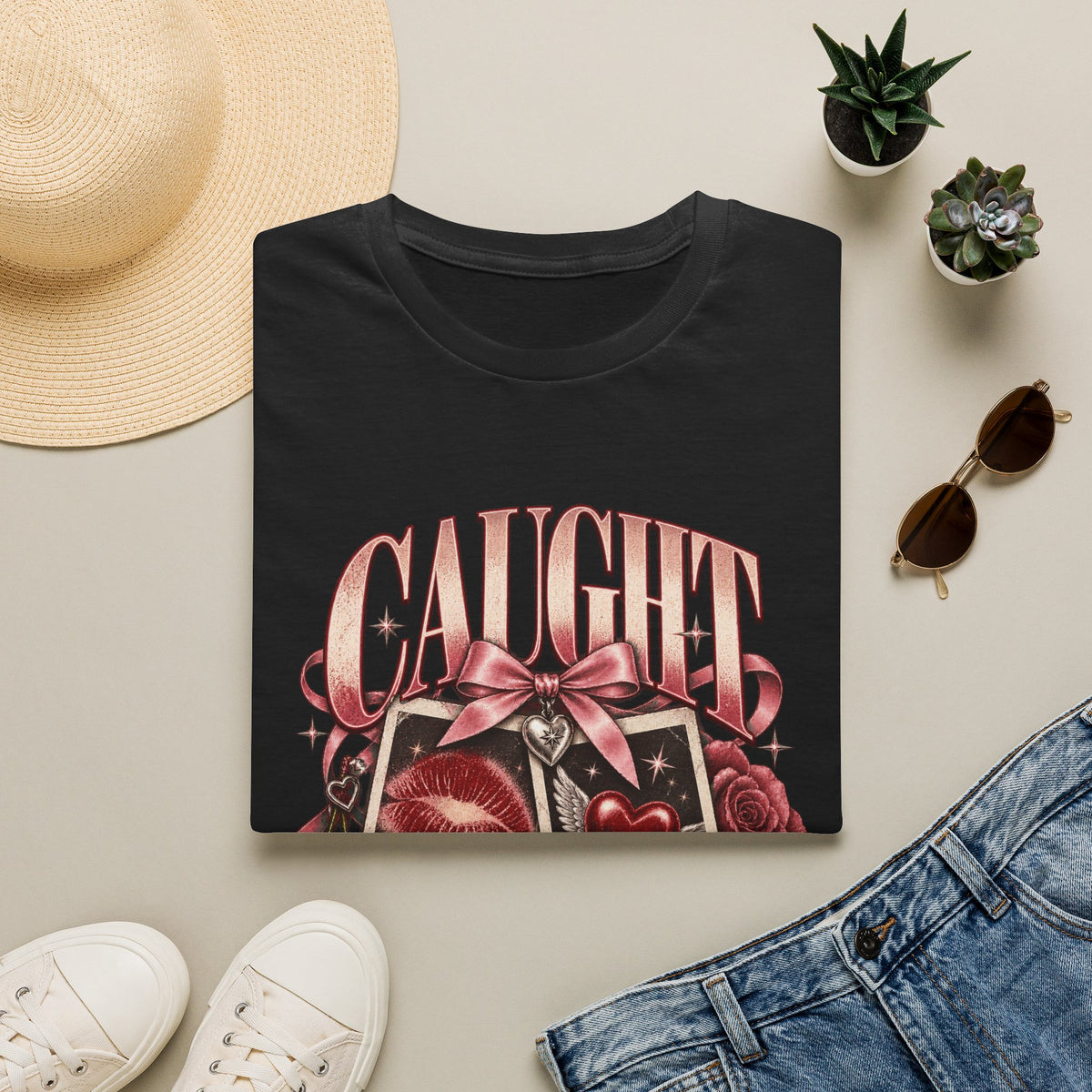 Caught In A Moment | Sugababes | Vintage Heart Polaroid Graphic Tee