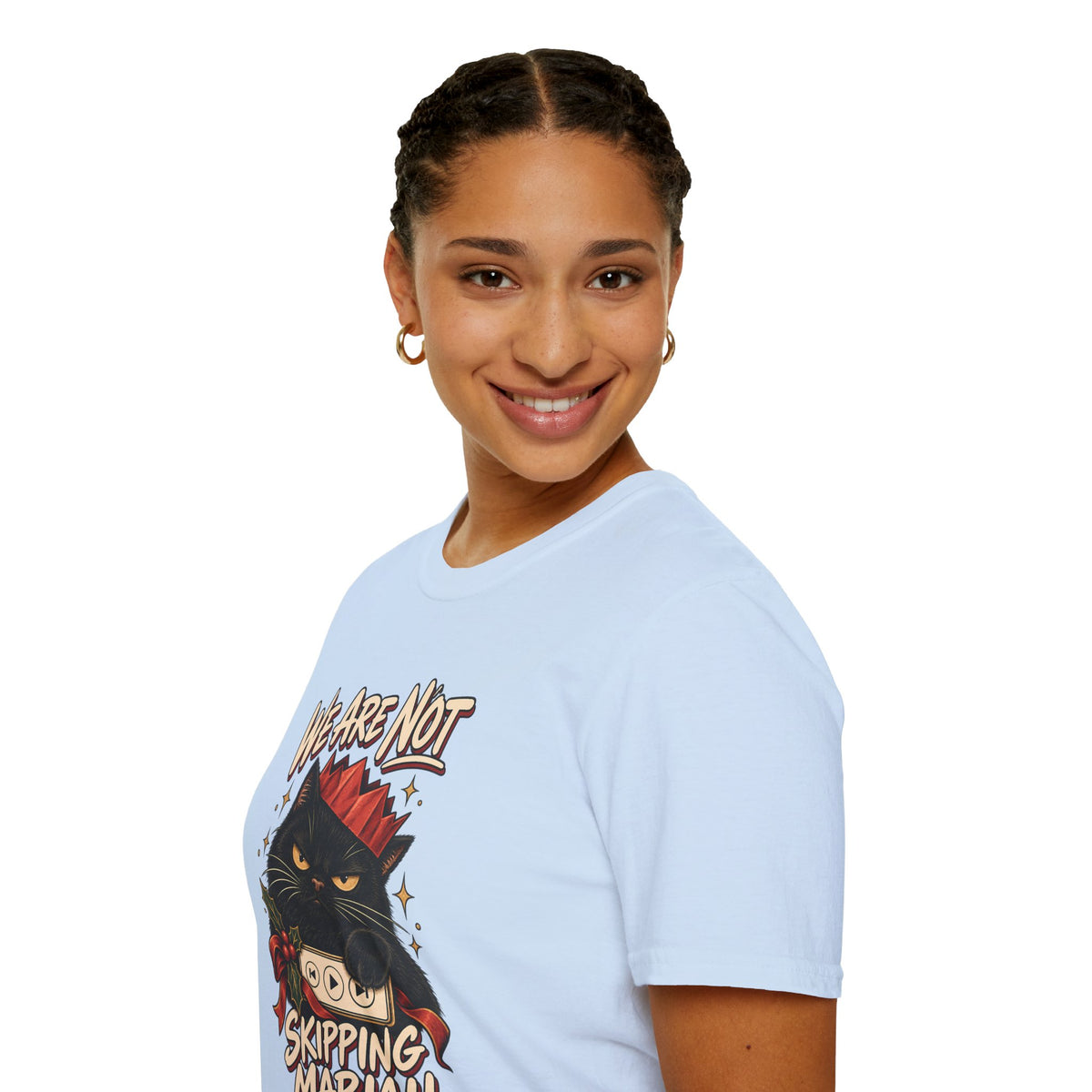 We Are Not Skipping Mariah | Mariah Carey Cat Fan Christmas Holiday Tee