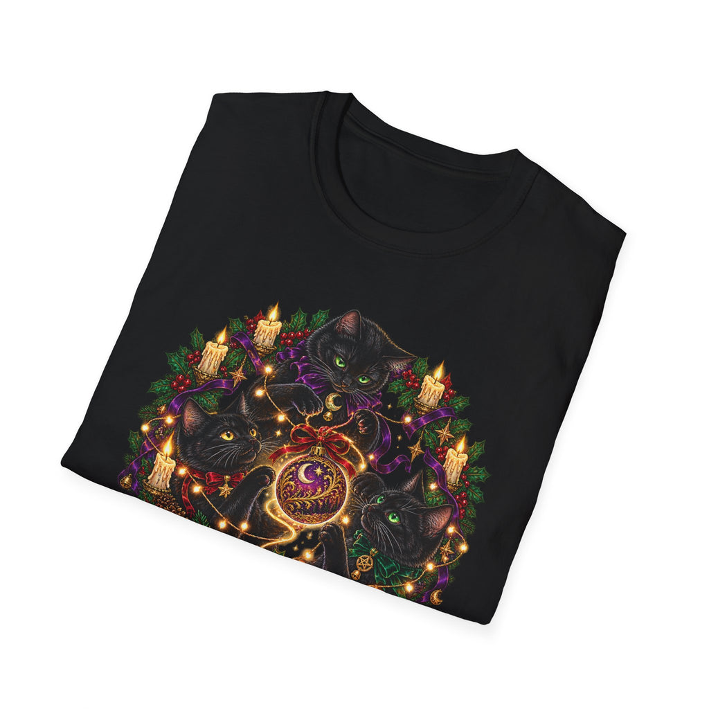 Festive Mischief | Cat Lover Christmas Holiday T-Shirt