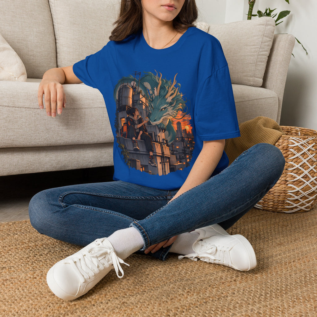 Serpent Cityscape | Urban Japanese Dragon T-Shirt