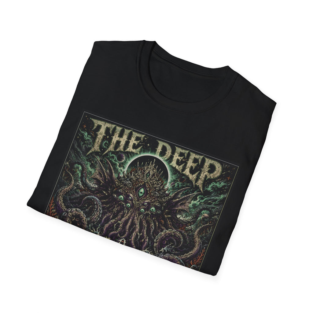 The Deep Remembers T‑Shirt — Cthulhu/Deep Sea Mythos Graphic Tee