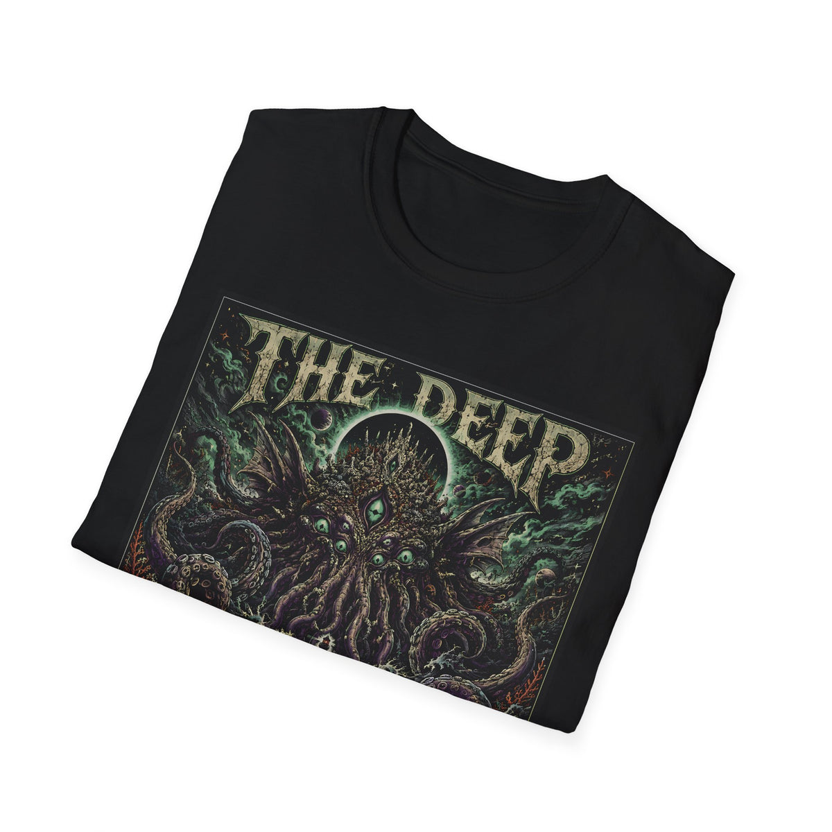 The Deep Remembers T‑Shirt — Cthulhu/Deep Sea Mythos Graphic Tee