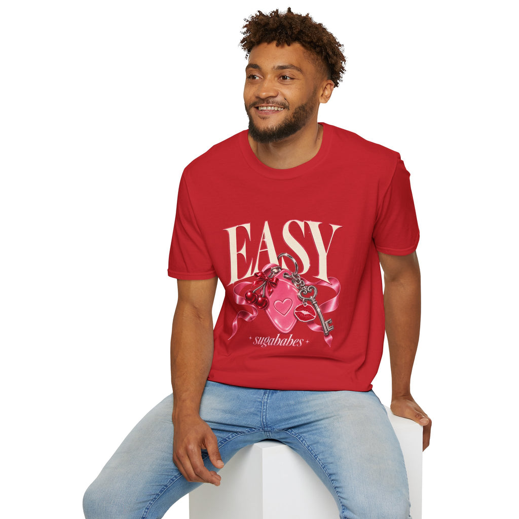 Sugababes | Easy Lockheart Pink Key & Heart Graphic T Shirt