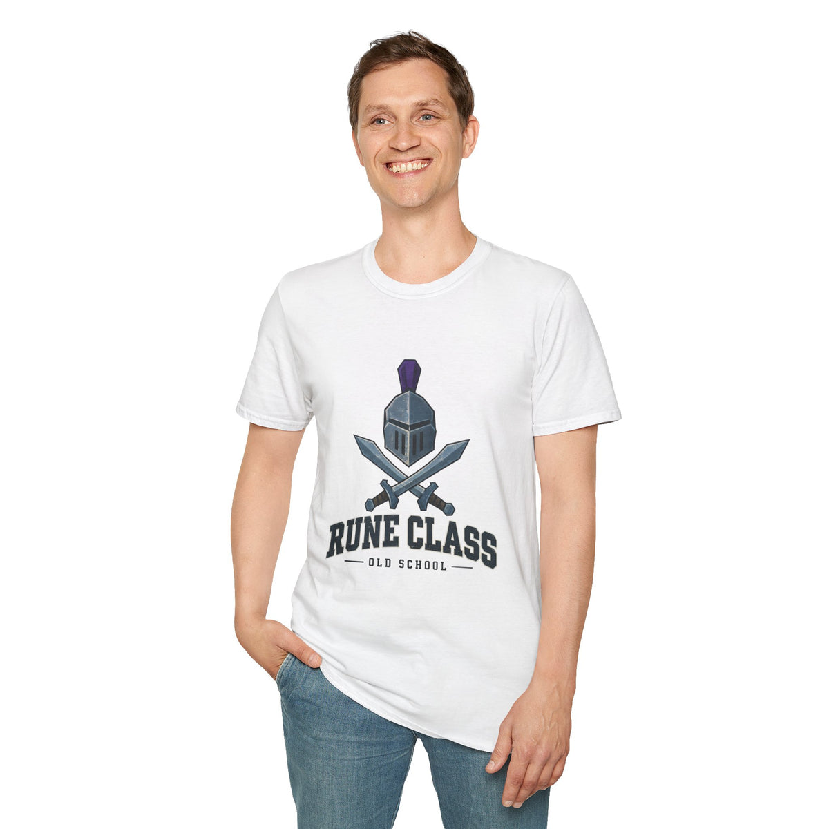 "Rune Class" OSRS / Runescape Inspired T-Shirt – Medieval Knight Helmet