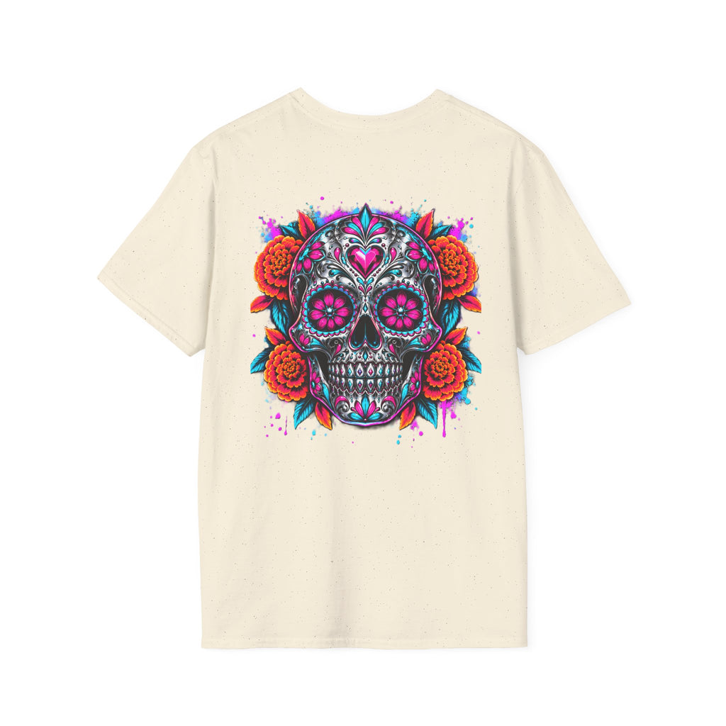 Sugar Skull | Colourful | Day of the Dead |  Floral Skull Tee