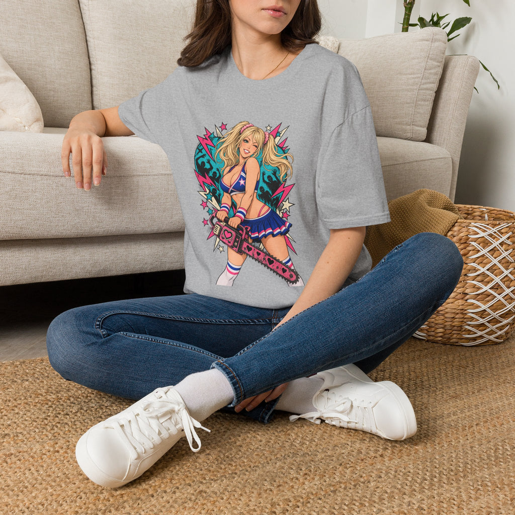 Juliet Starling | Lollipop Chainsaw | Zombie Game | Sexy Pin Up Girl T Shirt