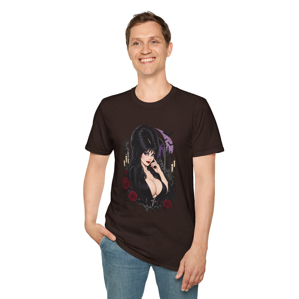 Elvira | Mistress of the Dark | Gothic Vampyress Pinup Girl | Sexy Halloween T-Shirt
