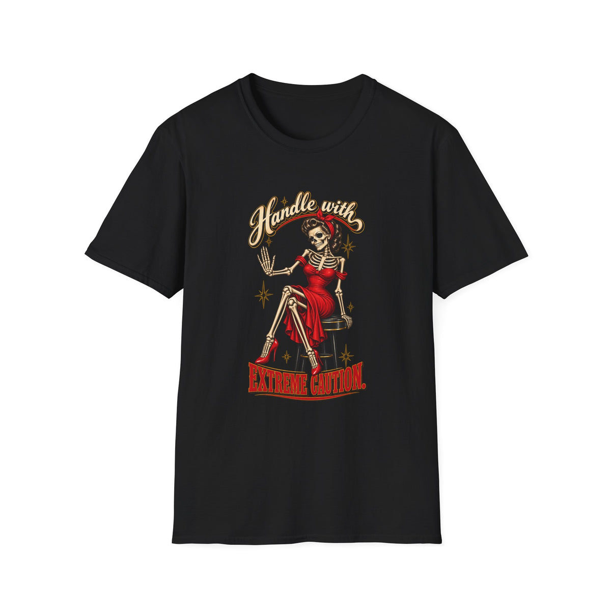 Pinup Skeleton | Handle With Care Tee