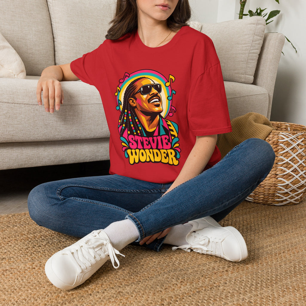 Stevie Wonder Life in Colour Music Legend Portrait T-Shirt