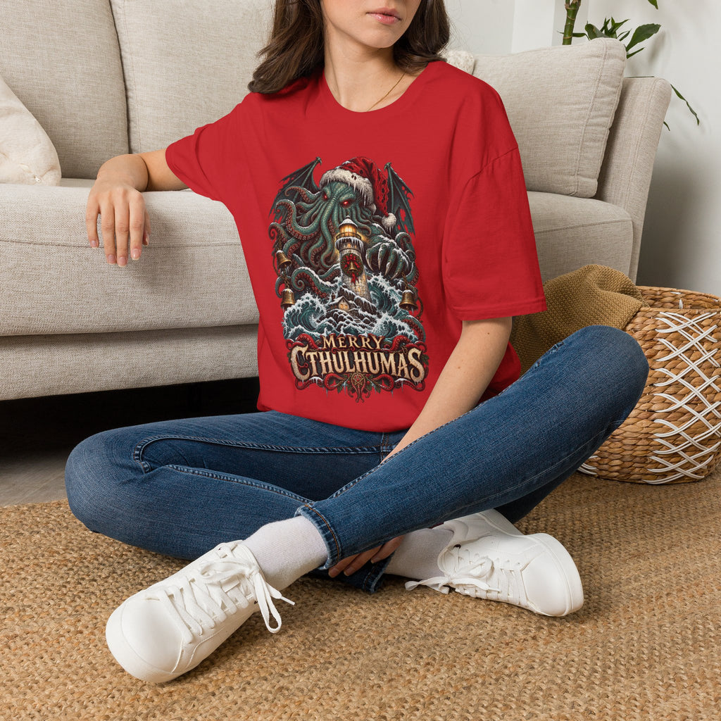 Merry Cthulhumas | Cthulhu Christmas T-Shirt