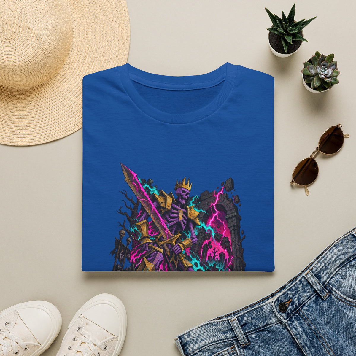 Skeleton Lich King | Final Boss | Gamer Shirt
