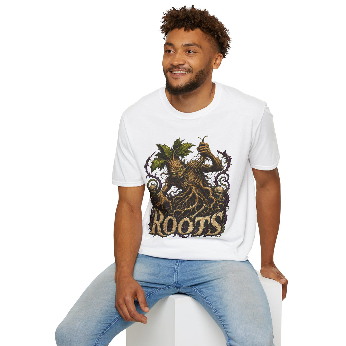 Roots Tree Creature T-Shirt - Mythic Ent Woodland Graphic Tee