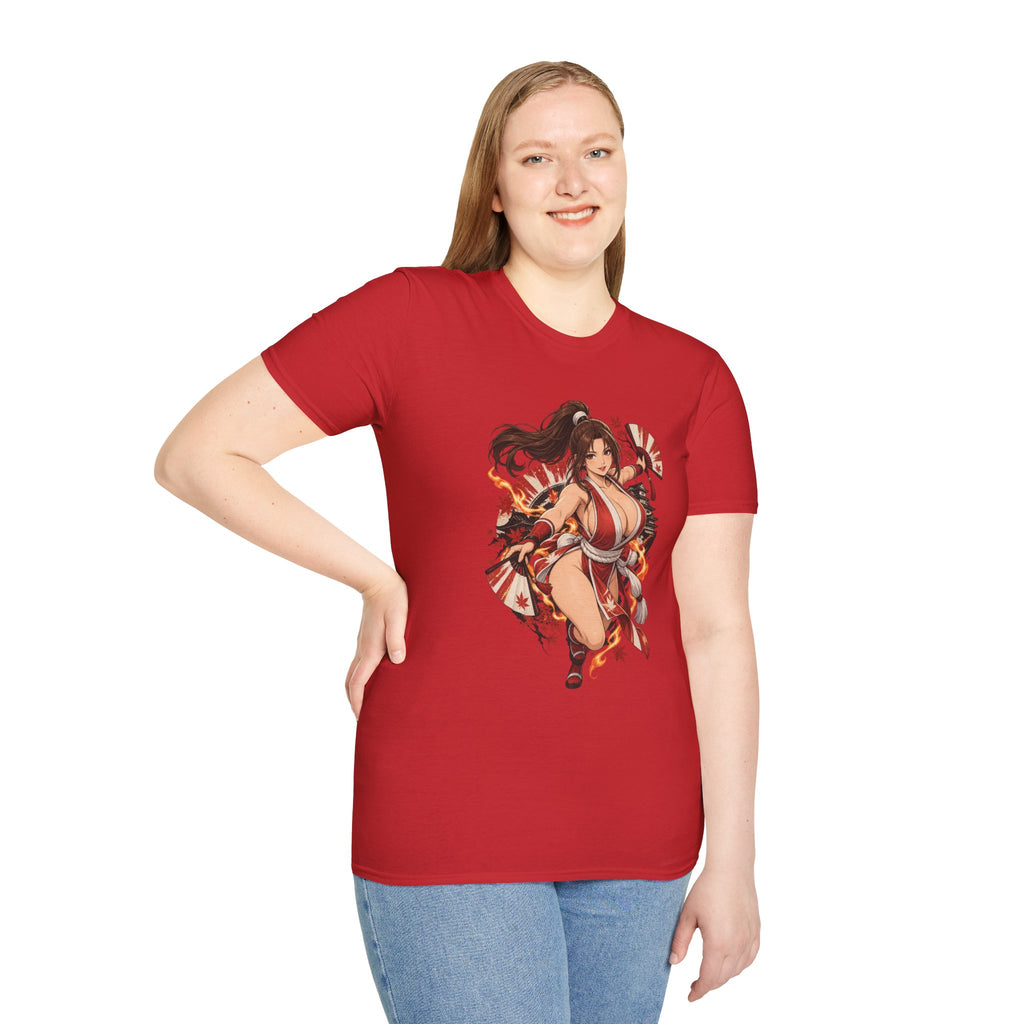 Mai Shiranui | Fatal Fury | Anime Style Pin up Girl Warrior T-Shirt