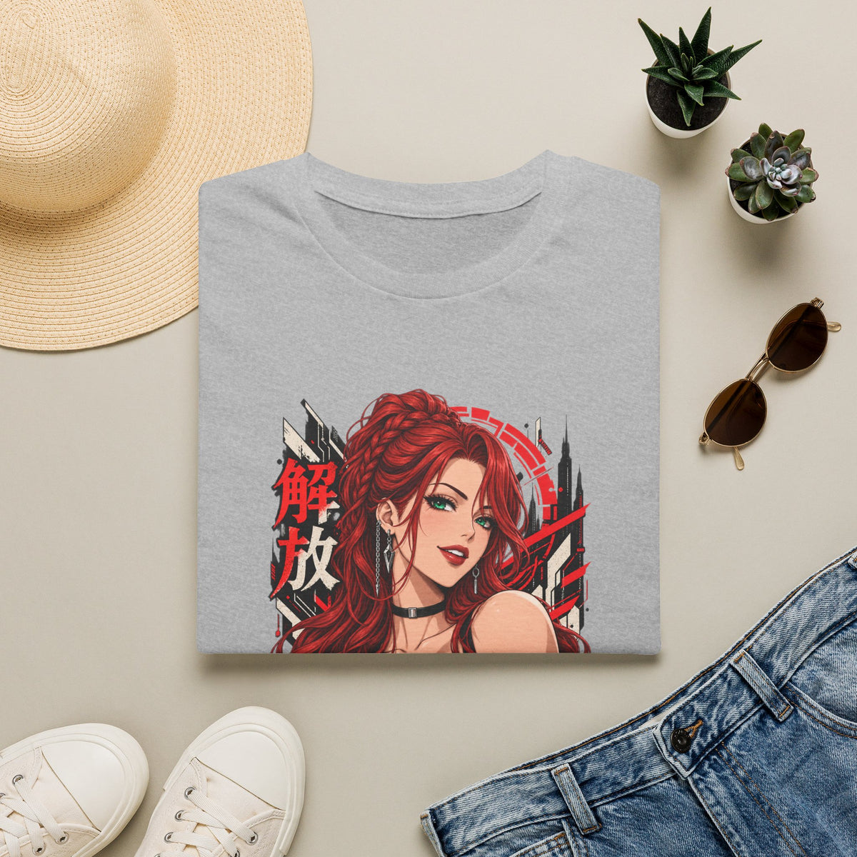 Red Widow | Sexy Anime Pin Up Girl | Waifu T-Shirt
