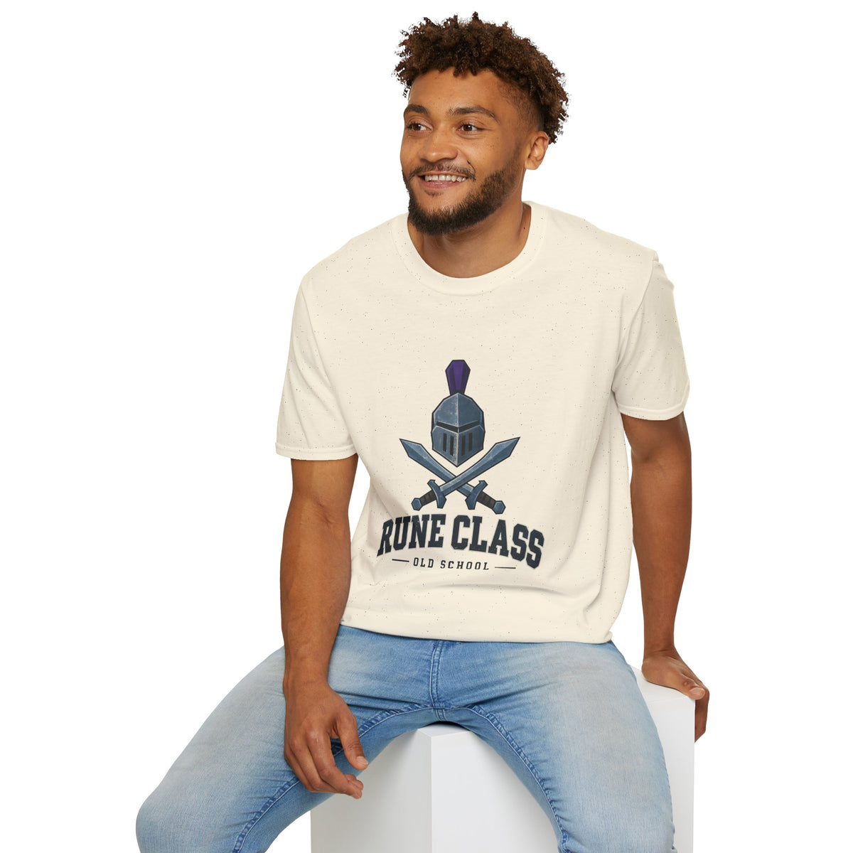 "Rune Class" OSRS / Runescape Inspired T-Shirt – Medieval Knight Helmet