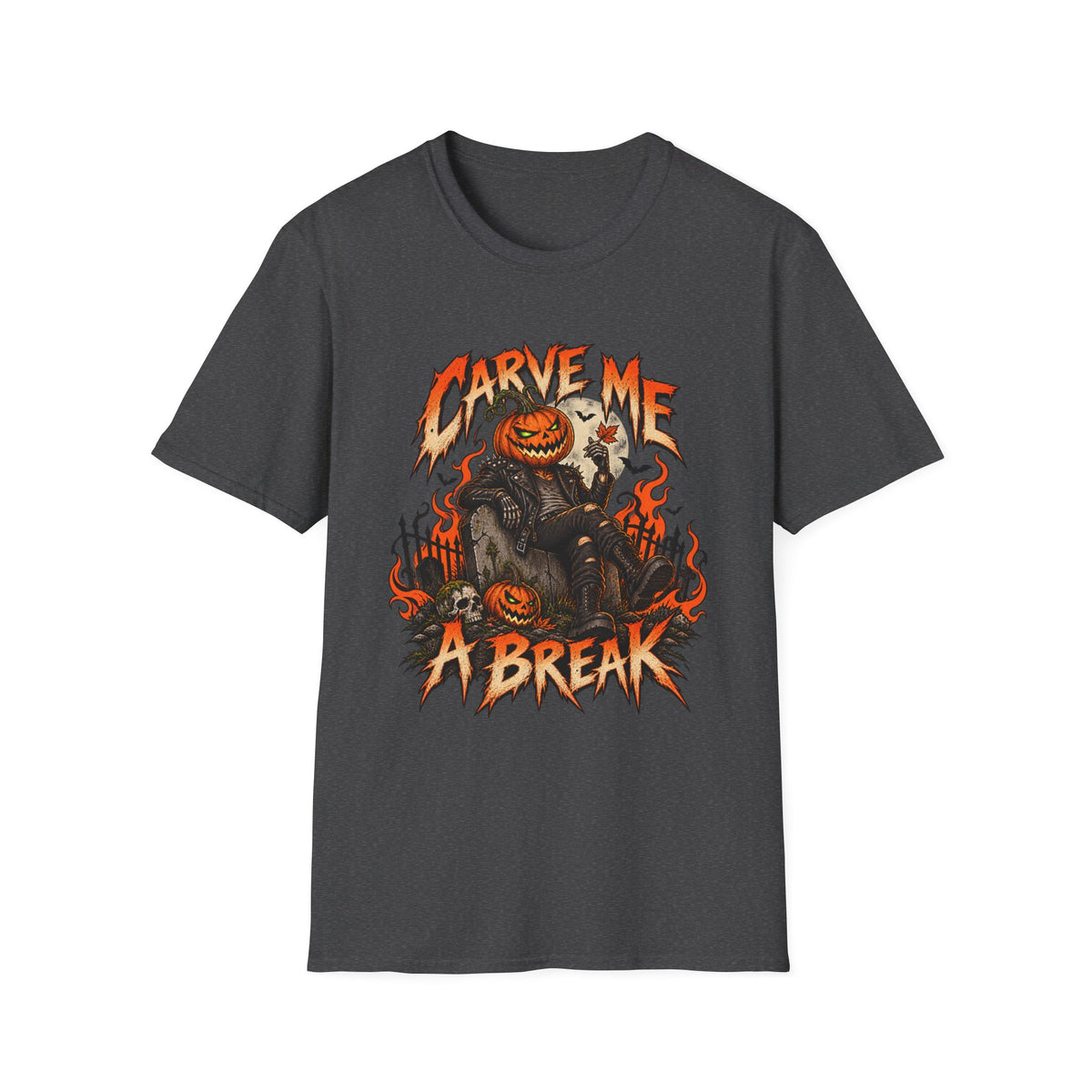 Halloween | Pumpkin Skull | Spooky Graphic Tee