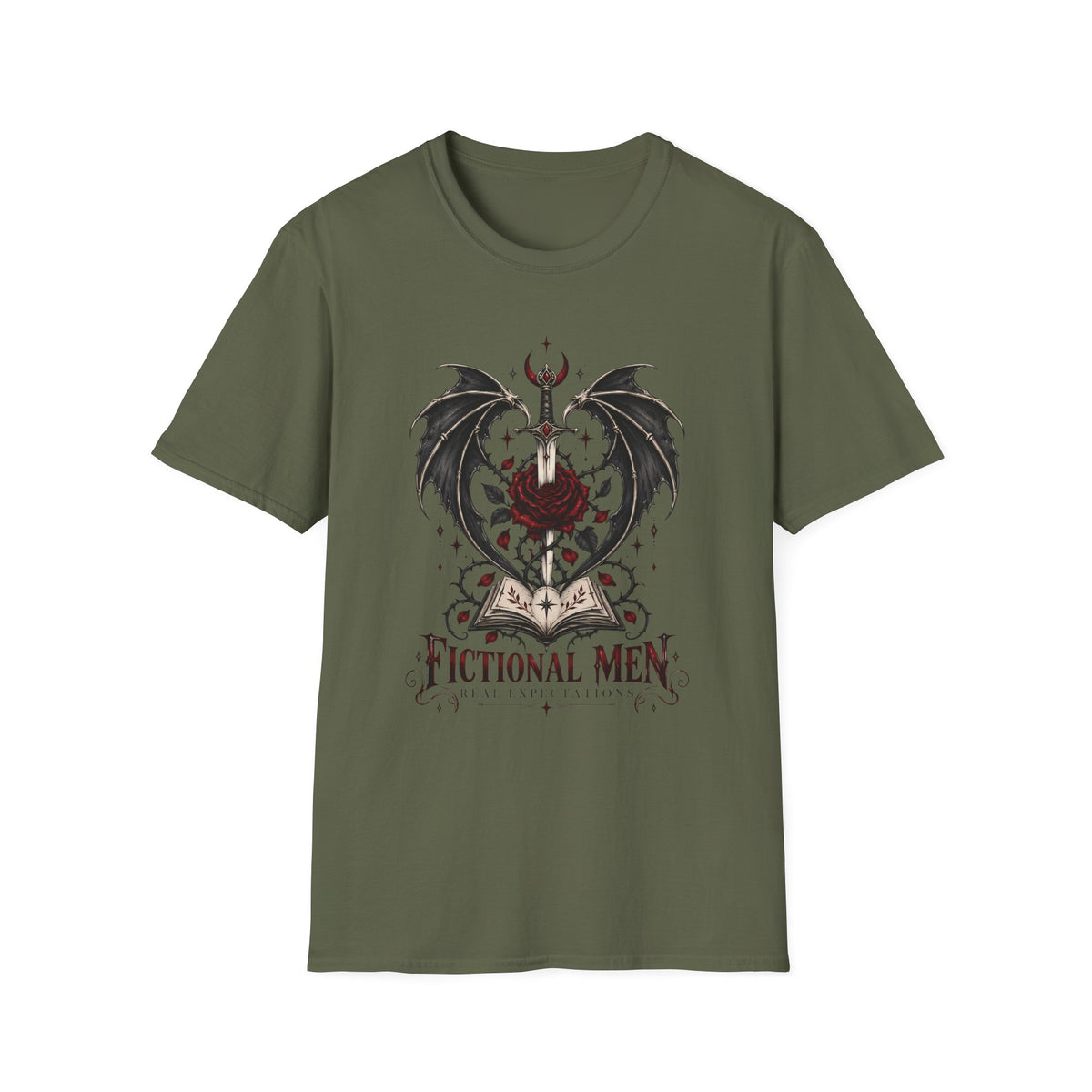 Fictional Men Real Expectations | ACOTAR Inspired Graphic T Shirt