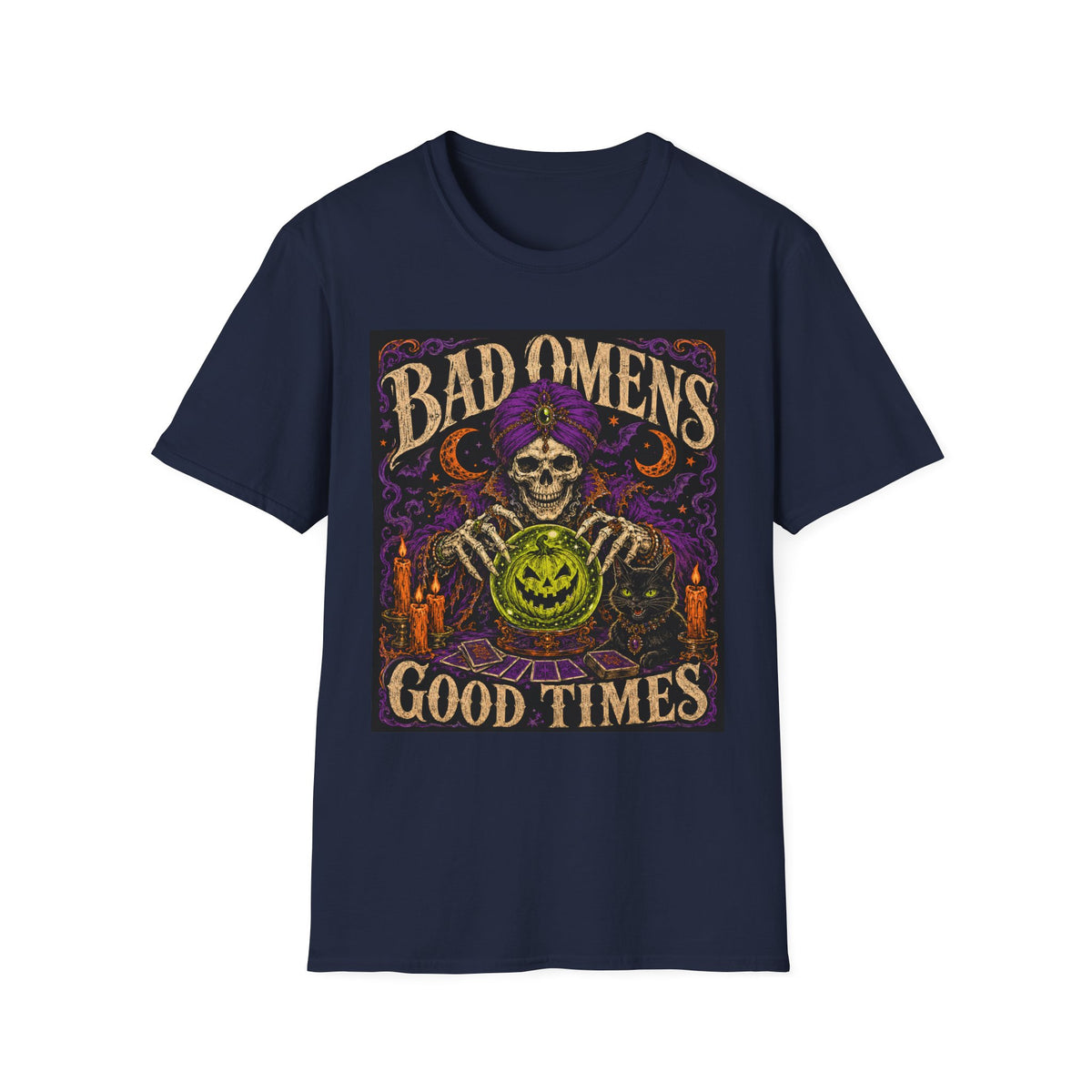 Bad Omens Skull T-Shirt — Retro Gothic Halloween Tee