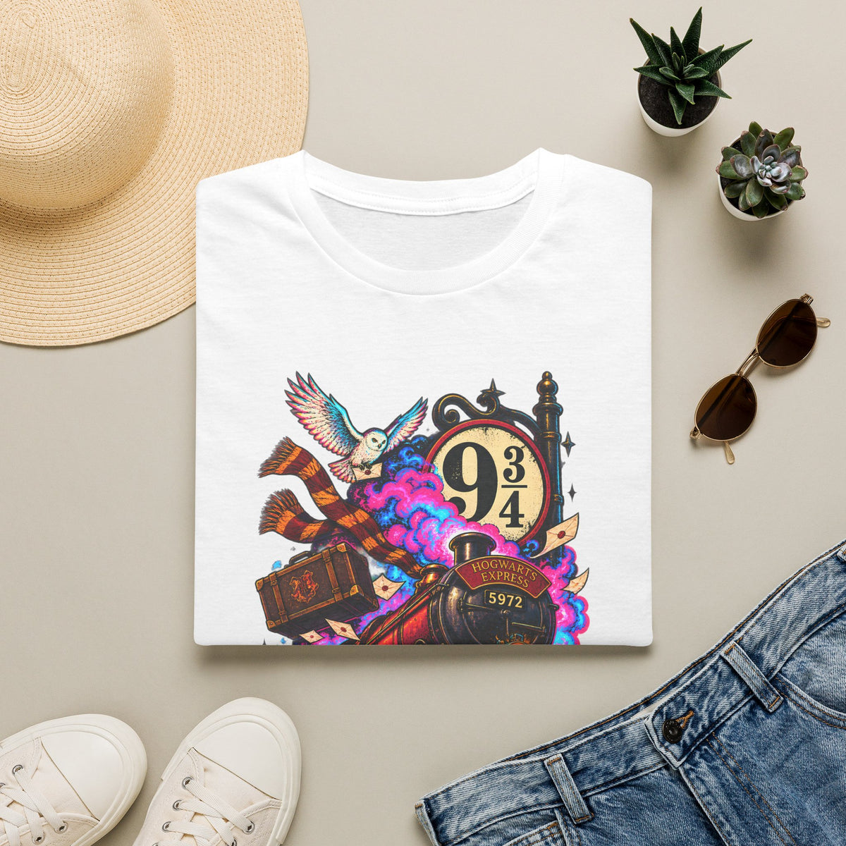 Running Late | Platform 9 and 3/4 | Harry Potter Graphic T-Shirt