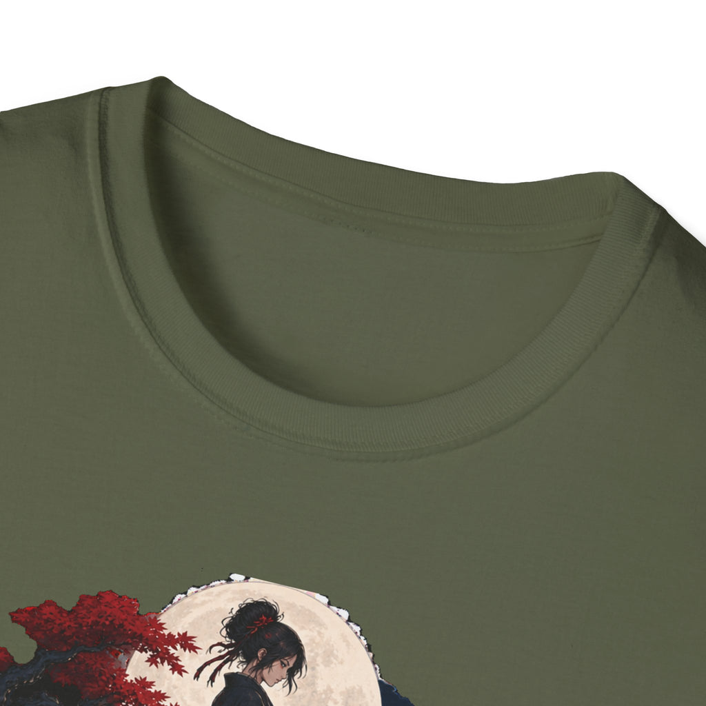Reflection of a Monster | Moonlit Wolf Spirit T-Shirt | Samurai Silhouette Graphic Tee