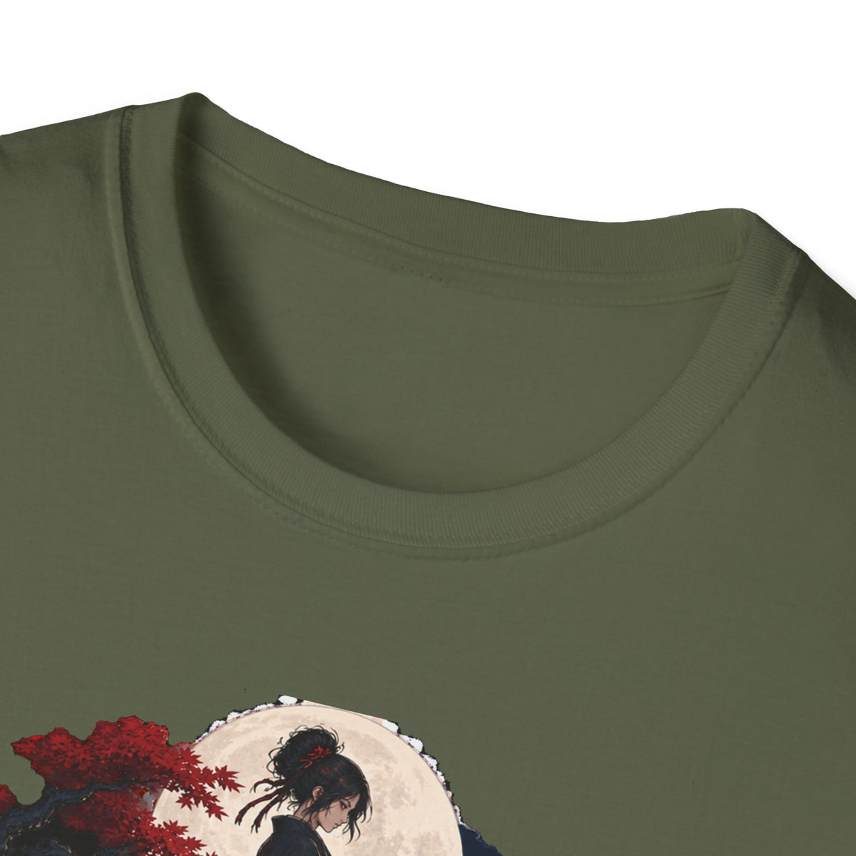 Reflection of a Monster | Moonlit Wolf Spirit T-Shirt | Samurai Silhouette Graphic Tee