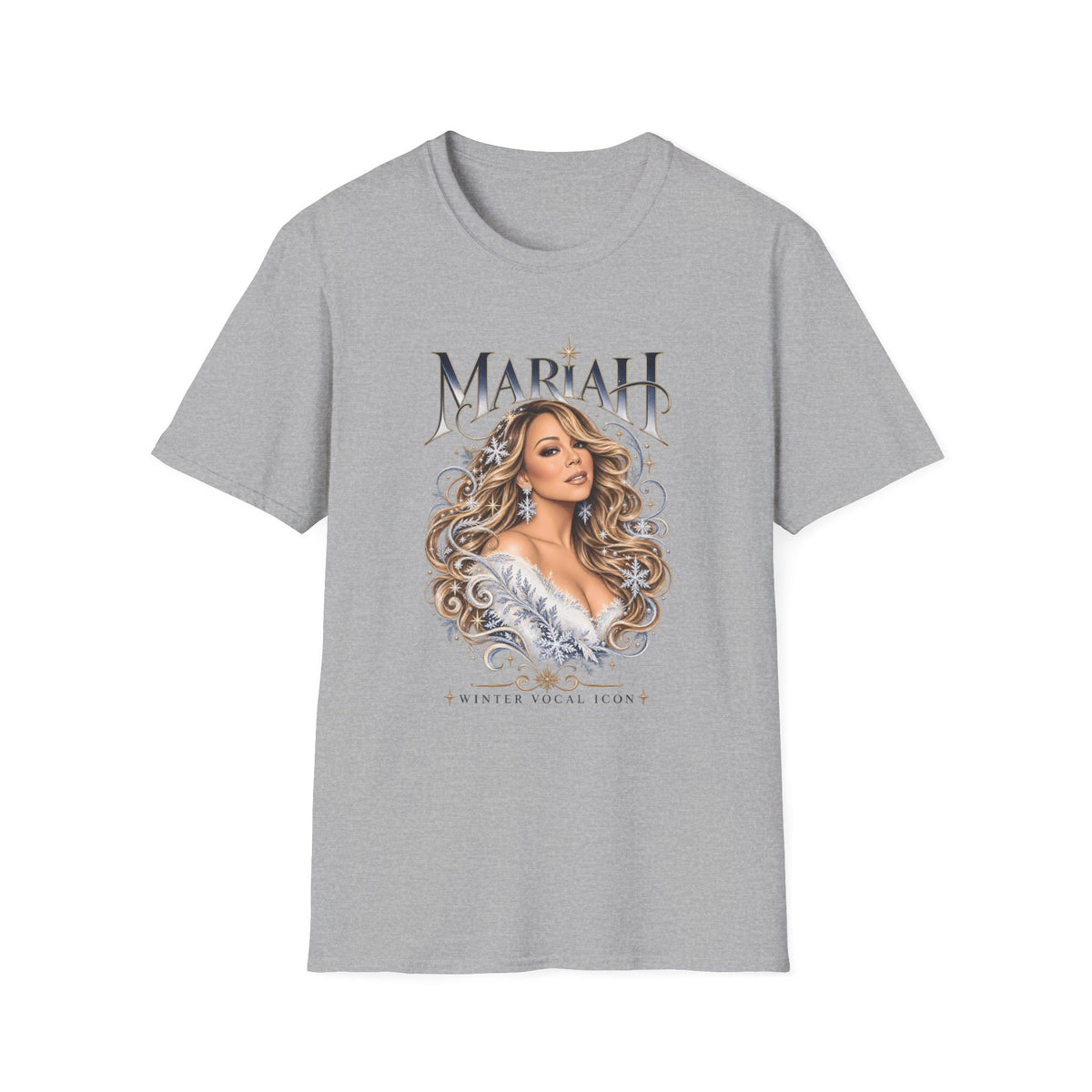 Mariah Carey Portrait T-Shirt | Classic Diva Holiday Pop Tee
