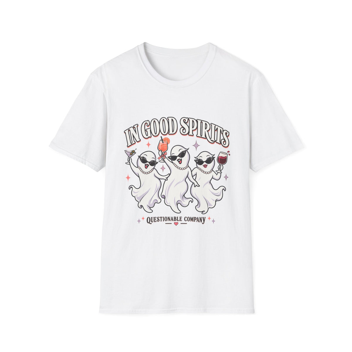 In Good Spirits | Drinking | Ghosts Halloween Tee