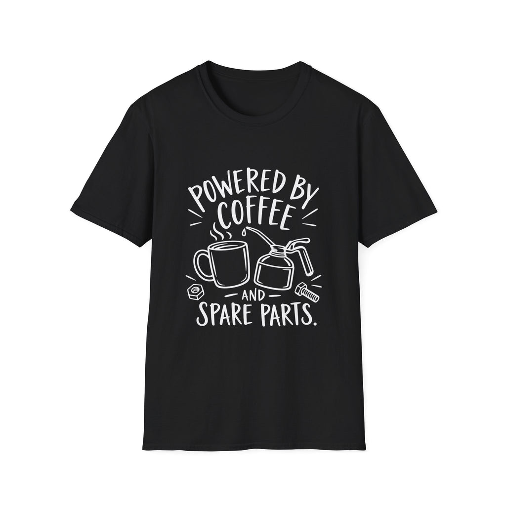 Mechanic Gift | Powered by Coffee and Spare Parts | Graphic  Tee