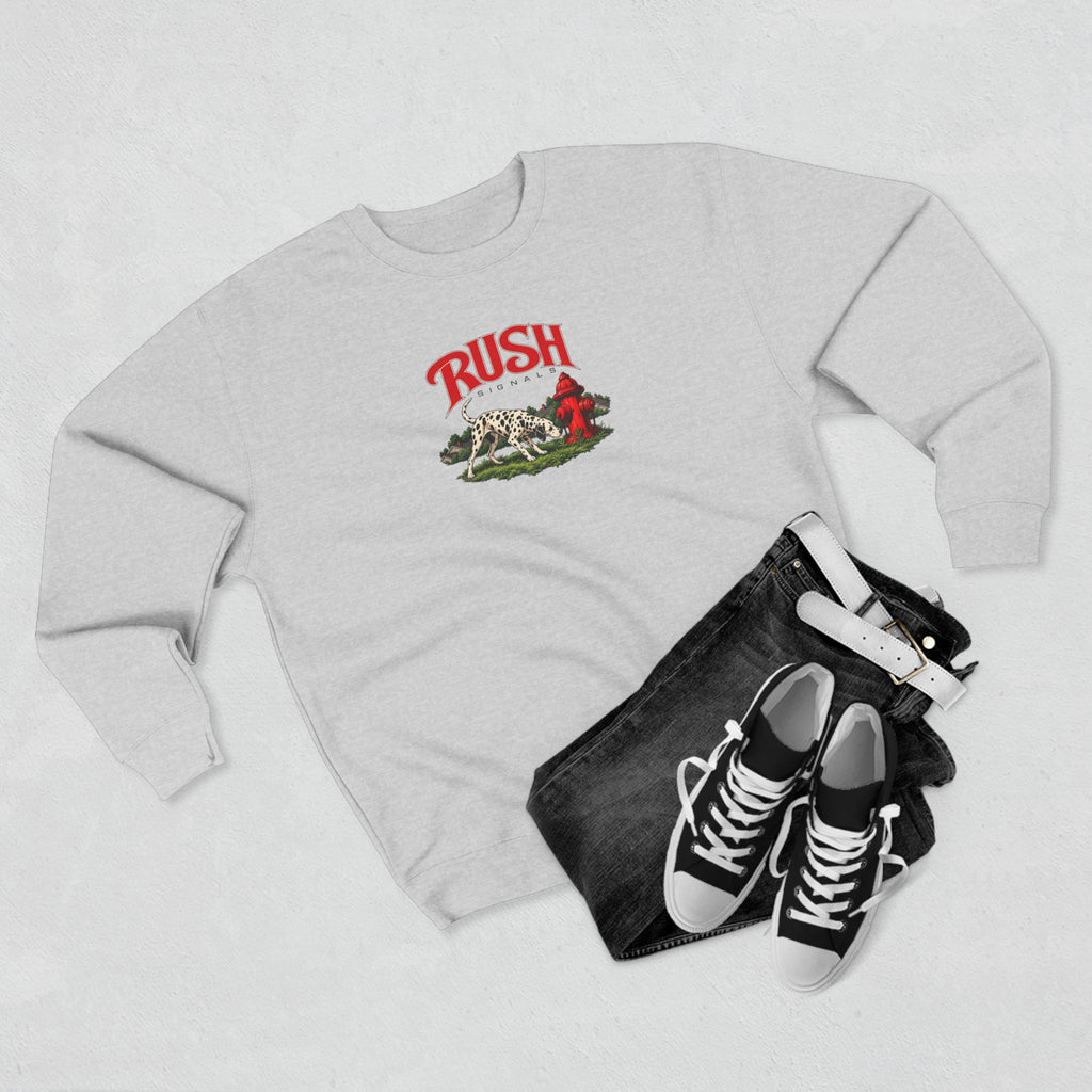 Rush | Signals | Dog & Fire Hydrant Prog Band Crewneck Sweatshirt