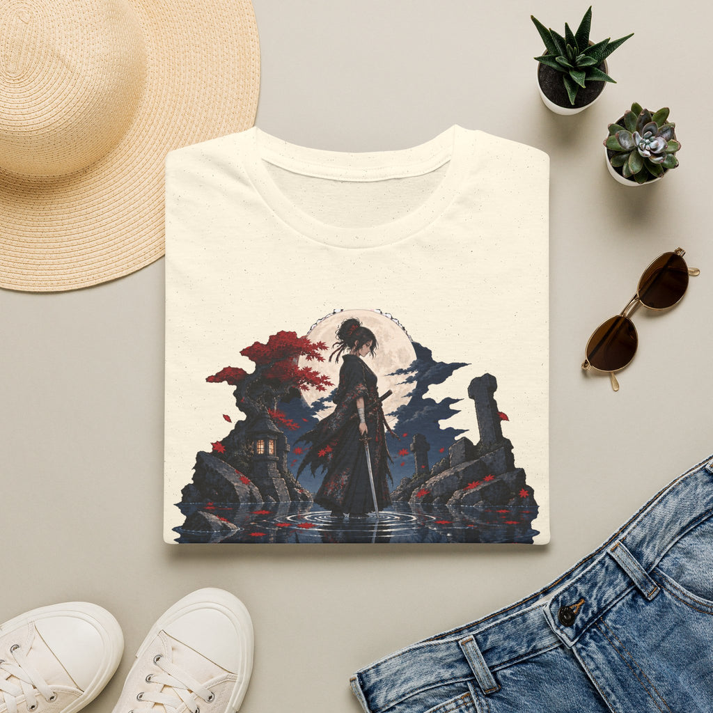 Reflection of a Monster | Moonlit Wolf Spirit T-Shirt | Samurai Silhouette Graphic Tee