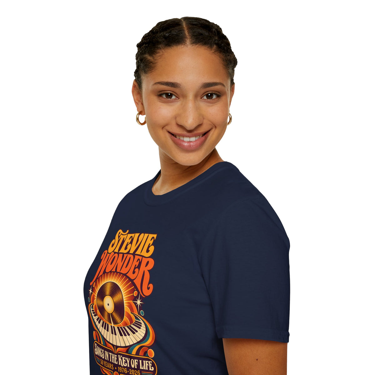 Stevie Wonder Retro Vinyl Tee - Songs In The Key Of Life Graphic T-Shirt