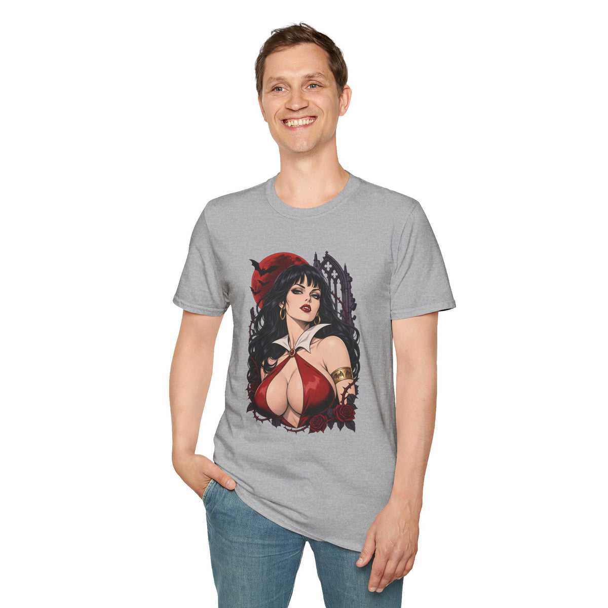 Vampirella | Sexy Halloween Vampire Pin Up Girl Sorceress Graphic T-Shirt