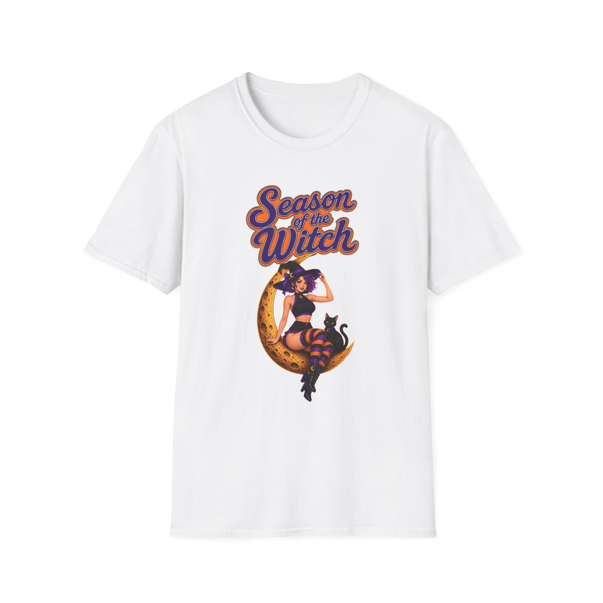 Season of the Witch T-Shirt — Retro Witch Graphic Tee for Halloween & Autumn