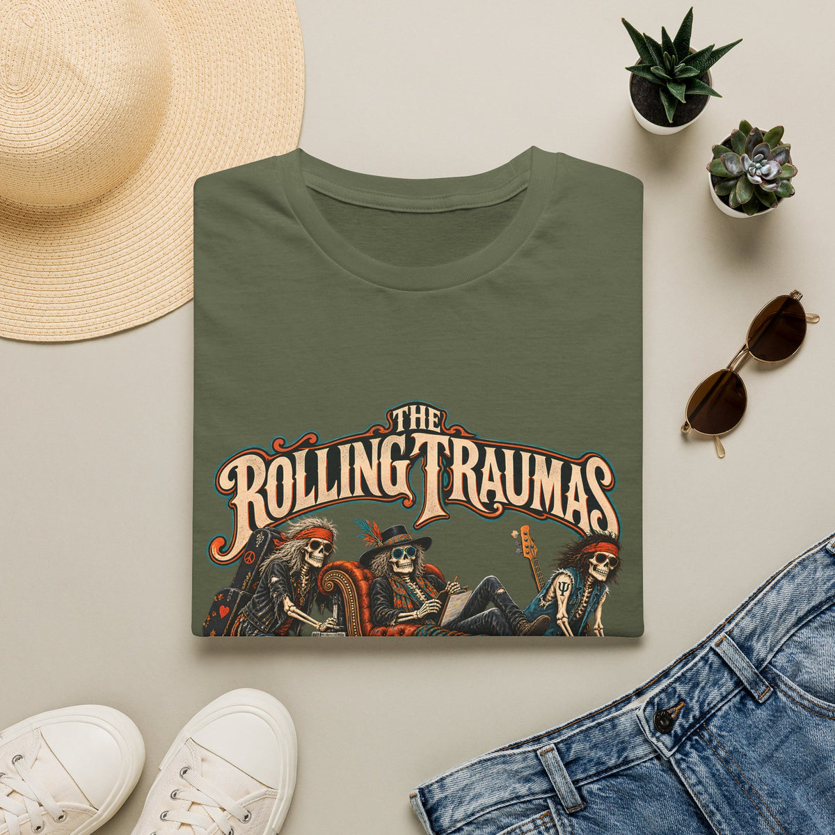 Rolling Traumas "Still On Tour" | Rock Band T-Shirt