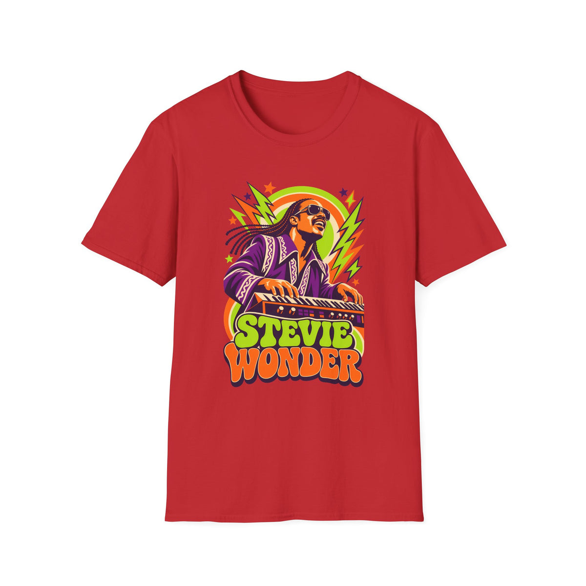 Retro Music Legend Stevie Wonder Graphic Tee