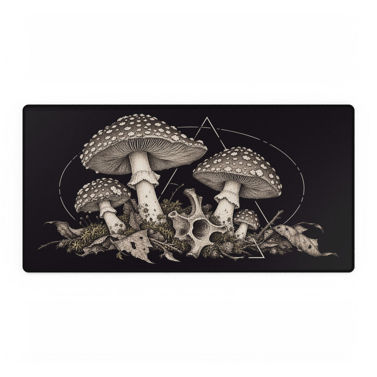 Mushroom Vertebrae | Gothic Botanical Gaming & Office Mouse Pad