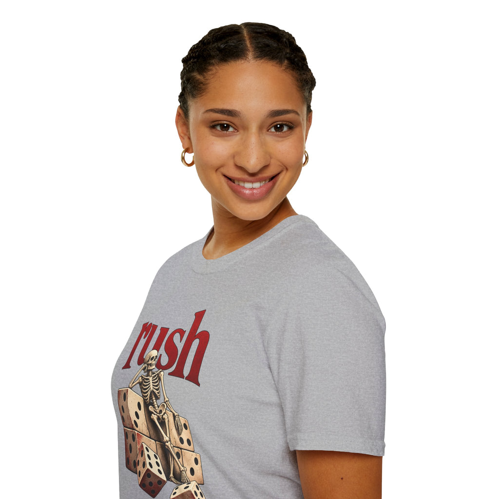 Rush | Roll the Bones | Dice Skeleton Prog Band T-Shirt
