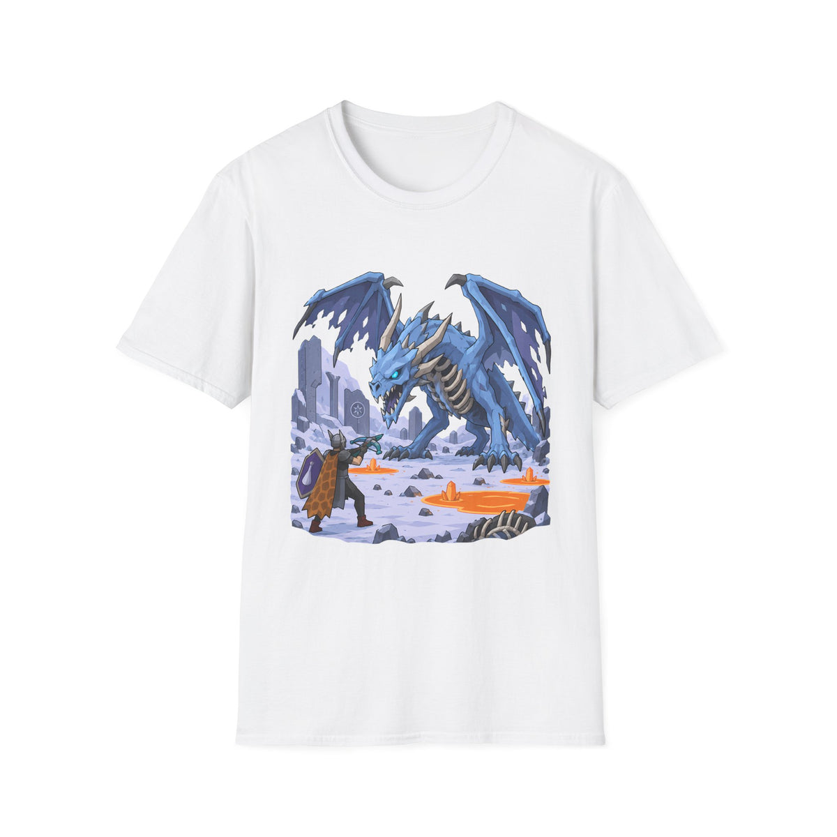 Vorkath Blue Ice Dragon T-Shirt - Fantasy Dragon Graphic Tee