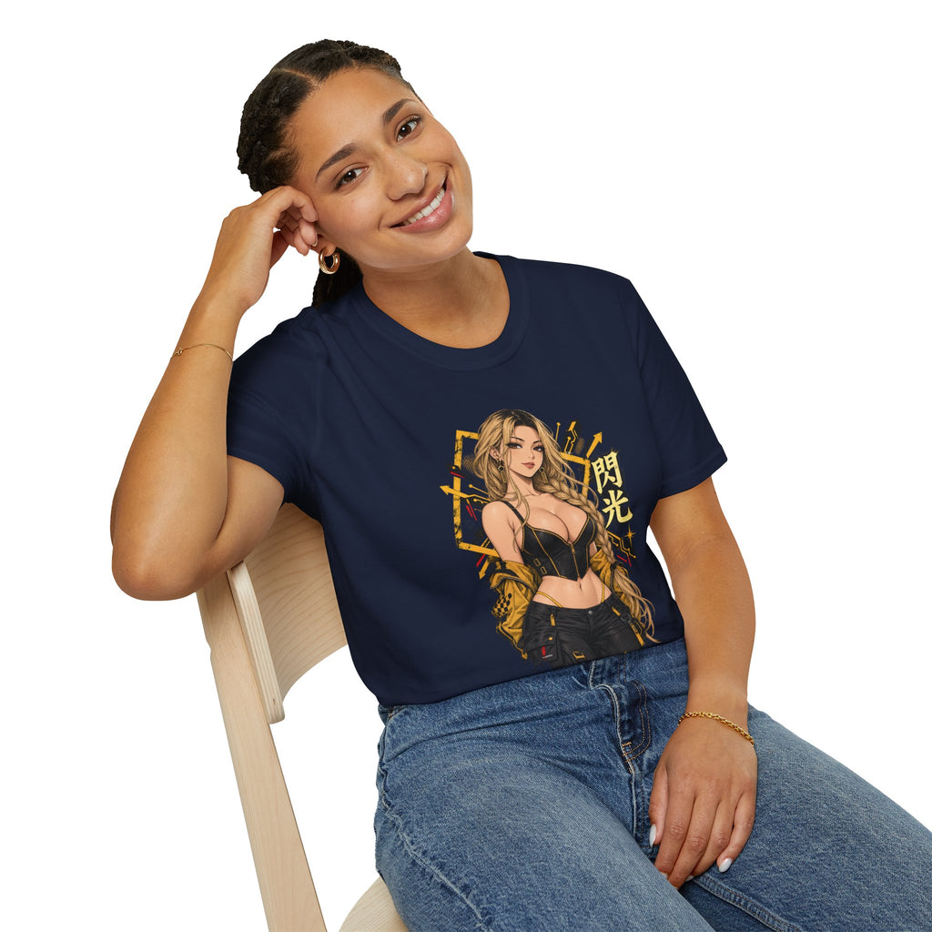 Sunny | Sexy Pin Up Golden Samurai Hot Girl T-Shirt
