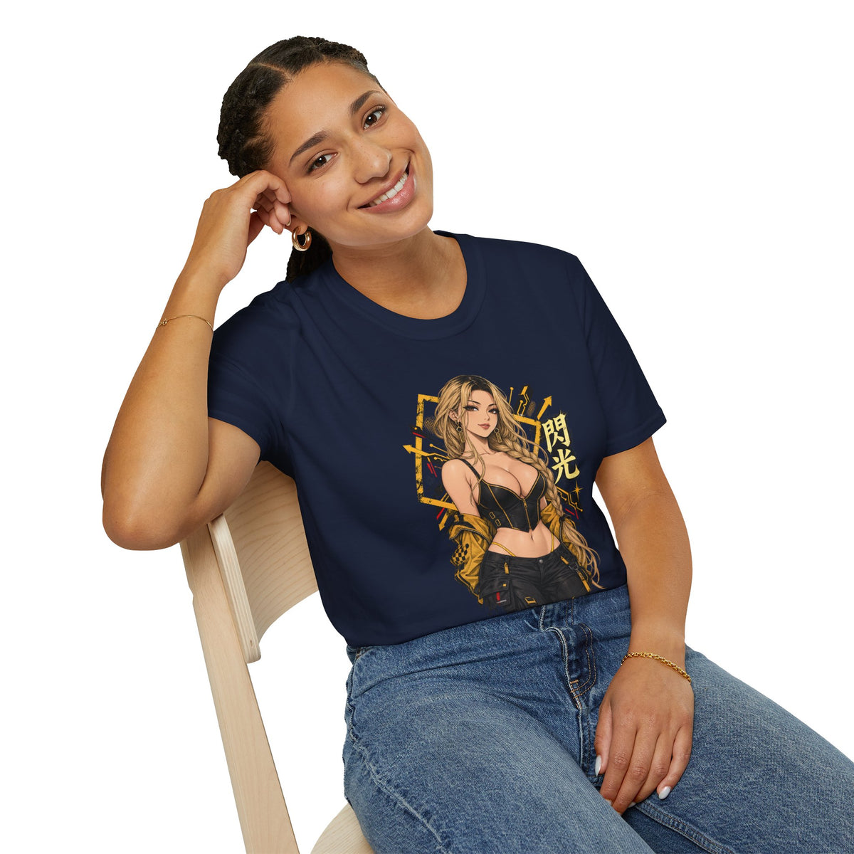 Sunny | Sexy Pin Up Golden Samurai Hot Girl T-Shirt